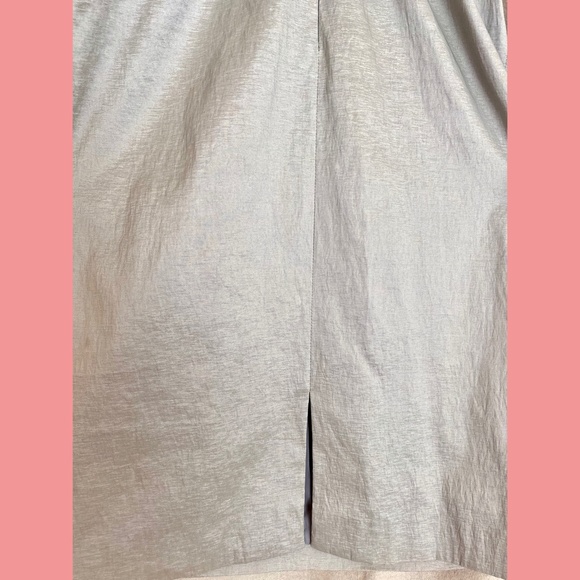 Shimmery Silver Badgley Mischka Midi Dress - Picture 10 of 12